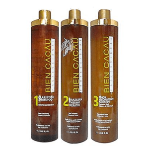 Lissage brésilien BIEN PROFESSIONAL BIEN CACAU kit 3x1L